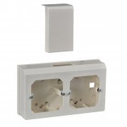 Універсальна коробка для монтажу Schneider Electric Ultra 2-модульна пластик білий ETK20596