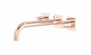 Змішувач для раковини Tres Project-Tres настінний двовентильний рожеве золото 21115201OP