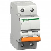 Автоматичний вимикач Schneider Electric Домовий ВА63 1П+Н 50A C 4,5 кА 11218