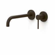 Змішувач для раковини Tres Study Exclusive настінний одноважільний бронзовий чорний 26230002KMB