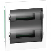 Щит Schneider Electric Easy9 встраиваемый 2 ряда 24 модуля пластик корпус белый/дымчатая дверь EZ9E212S2F