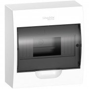 Щит Schneider Electric Easy9 навісний 1 ряд 8 модулів пластик корпус білий/прозорі двері  EZ9E108S2S
