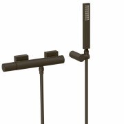 Змішувач для душу Tres Project-Tres одноважільний з ручним душем бронзовий чорний 21116701KMB