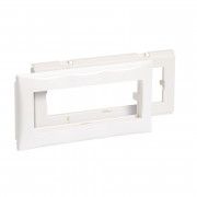 Супорт із рамкою в кабель-канал Schneider Electric Ultra 3 модуля ПВХ білий ISM15402