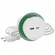 Блок розеток USB Schneider Electric Unica New тип А+ тип С білий INS44008