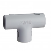 Трійник Schneider Electric Mureva d16 мм ПВХ сірий ENN44316