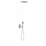 Душевая система скрытого монтажа Tres Project-Tres с однорычажным смесителем сталь 21128060AC