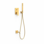 Душевая система скрытого монтажа Tres Project-Tres с однорычажным смесителем золото матовый 21128007OM