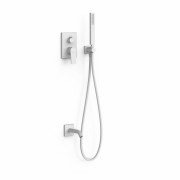 Душевая система скрытого монтажа Tres Project-Tres с однорычажным смесителем белый матовый 21128007BM