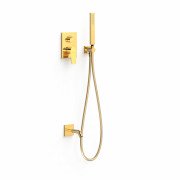Душевая система скрытого монтажа Tres Project-Tres с однорычажным смесителем золото 21128007OR