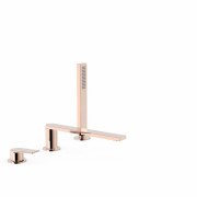 Смеситель на борт ванны Tres Project-Tres однорычажный розовое золото 21116103OP