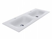 Раковина для ванної кімнати Miraggio Jessel 1200-2 подвійна Mirasoft Technology білий матовий 0001094