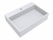 Раковина для ванної кімнати Miraggio Mares 600 Mirasoft Technology білий матовий 0001100