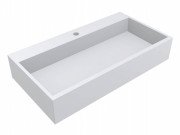 Раковина для ванної кімнати Miraggio Mares 800 Mirasoft Technology білий матовий 0001101