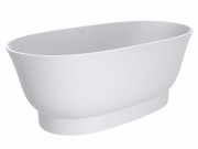 Ванна із штучного каменю Miraggio Molly 160х80 см Mirasoft Technology білий матовий 0001030