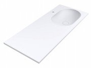 Раковина для ванної Miraggio Ney York R 120х50 см Mirasoft Technology білий матовий 0001109