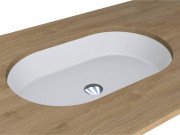 Раковина для ванної Miraggio Rome 55х35,1 см під стільницю Mirasoft Technology білий матовий 0001113