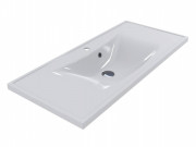 Раковина для ванной Miraggio Rostriks Uno 100х45 см Miramarble белый глянцевый 0001541