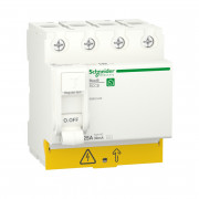 Диференціальний вимикач навантаження Schneider Electric Resi9 25А 30мA 4P тип АС R9R51425