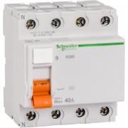 Диференціальний вимикач навантаження Schneider Electric Домовий ВД63 4P 40A 30мA 11463