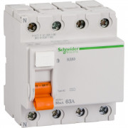 Диференціальний вимикач навантаження Schneider Electric Домовий ВД63 4P 63A 30мA 11466