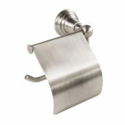 Тримач для туалетного паперу Tres Clasic із кришкою сталь 12423605AC