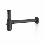 Сифон для раковины Tres с инспекционным люком черный матовый 03463430NM