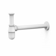 Сифон для раковини Tres із інспекційним люком білий матовий 03463430BM