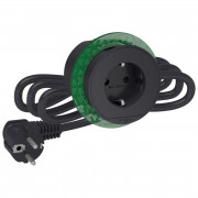 Блок розеток Schneider Electric Unica New 1х (2К+З) антрацит INS44001