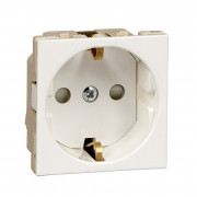 Розетка для кабель-каналу Schneider Electric W45 із заземленням та шторками білий RN16-113-BE