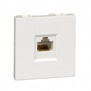Розетка комп'ютерна для кабель-каналу Schneider Electric W45 RJ45 категорія 5e білий RIN-144K5E-BE