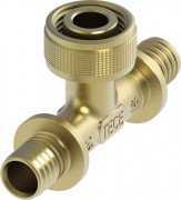 Швидкознімне з'єднання Tece TECEflex трійник 16хRp1/2х16 кремніста бронза 708633