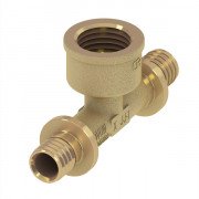 Трійник Tece TECEflex 90° з внутрішнім різьбленням 63хRp1х63 латунь 709563