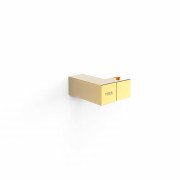 Квадратный регулируемый держатель для душа Tres настенный золото 107839OR