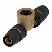 Тройник Tece TECElogo 90° 32х1х32 латунь 8610406