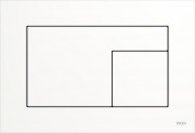 Кнопка смыва TECE TECEvelvet двойная пластик белый 9240735