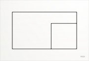 Кнопка смыва TECE TECEvelvet двойная пластик белый 9240735