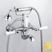 Смеситель для ванной THG 1900 двухвентильный золото G28 D03 00014B