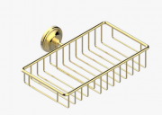 Полиця для ванної кімнати THG Broadway a Manettes комбінована золото A04 H44 02620