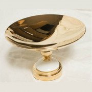 Мильниця для ванної THG Savannah настільна золото/білий G52 D03 00544GM