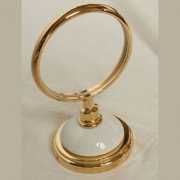 Склянка настінна для зубних щіток THG Savannah матове скло/золото/білий G52 D03 00536