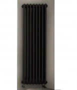 Радиатор отопления Instal Projekt Tubus 2 трубчатый 39,4х180 см 8 секций черный матовый TUB2-180/8-D50-C31