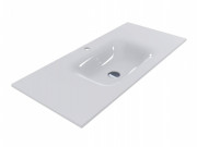 Раковина для ванной Miraggio Jessel 1000 литой мрамор Miramarble белый 0000796