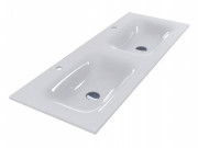 Раковина для ванной Miraggio Jessel 1200-2 двойная литой мрамор Miramarble белый 0000783