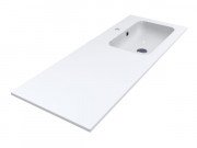 Раковина для ванної кімнати Miraggio Della 1200 R Miramarble білий 0000912