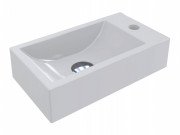 Раковина для ванної Miraggio Faro 40,8х22,7 см Miramarble білий 0000191