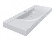 Раковина для ванної кімнати Miraggio Fly 1200 литой мрамор Miramarble білий 0000669