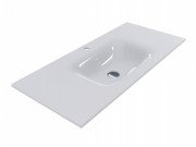 Раковина для ванної Miraggio Jessel 1000 литий мармур Miramarble білий 0000796