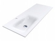 Раковина для ванної Miraggio Jessel 1200 L литий мармур Miramarble білий 0001057