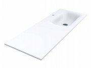 Раковина для ванної Miraggio Jessel 1200 R литий мармур Miramarble білий 0001056